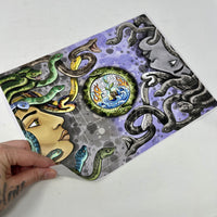 Autocollant en vinyle de tirage de tarot « Réflexion de Méduse »