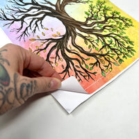 Seasonal Shifts Tarot Casting Vinyl Sticker