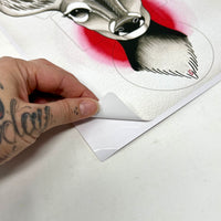 Doe & Woodpecker Tarot Casting Vinyl Sticker