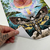 Death Moth, Overthinking Tarot Casting Vinyl Sticker