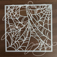 Messy Spiderweb stencil