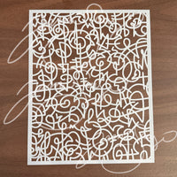 Asemic Writing Stencil