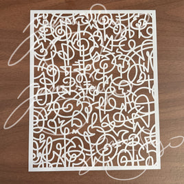 Asemic Writing Stencil