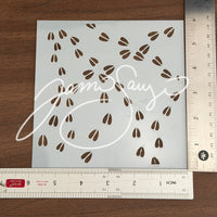Deer Tracks stencil