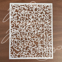 Asemic Writing Stencil 2