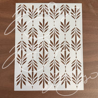 Art Deco Leaves Stencil