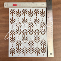 Art Deco Leaves Stencil