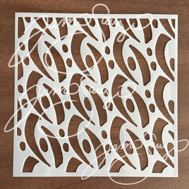 Abstract Eyes stencil