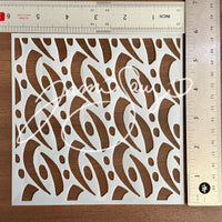 Abstract Eyes stencil