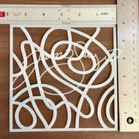 Scribbles stencil