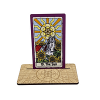 The Felt Tarot Sun Card stand