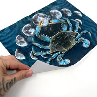 Cancer the Crab Tarot Casting Vinyl Sticker