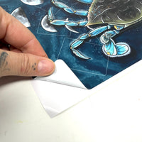 Cancer the Crab Tarot Casting Vinyl Sticker