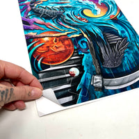 Scorpio Depths Tarot Casting Vinyl Sticker