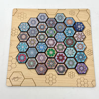 Tiny Hexagonal Radial Lenormand Tiles
