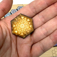 Tiny Hexagonal Radial Lenormand Tiles