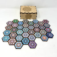 Hexagonal Radial Lenormand Tiles