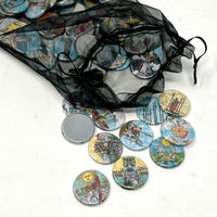 Circular RWS Sawyer’s Redux Button Tarot
