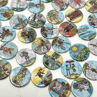 Circular RWS Sawyer’s Redux Button Tarot