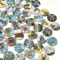 Circular RWS Sawyer’s Redux Button Tarot