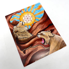 Radiant Leo Tarot Casting Vinyl Sticker