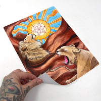Radiant Leo Tarot Casting Vinyl Sticker