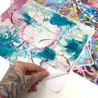 Daily Prompts, Colorful Vinyl Casting Sticker Set