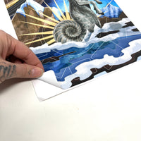 Capricorn Tarot Casting Vinyl Sticker