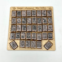 Tiny Linocut Lenormand Tiles