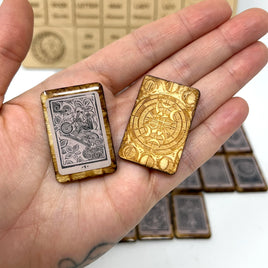 Tiny Linocut Lenormand Tiles