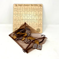Tiny Linocut Lenormand Tiles