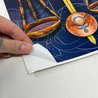 Libra Tarot Casting Vinyl Sticker