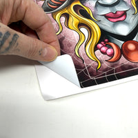 Hecate and the Wolf Vinyl Tarot Casting Sticker