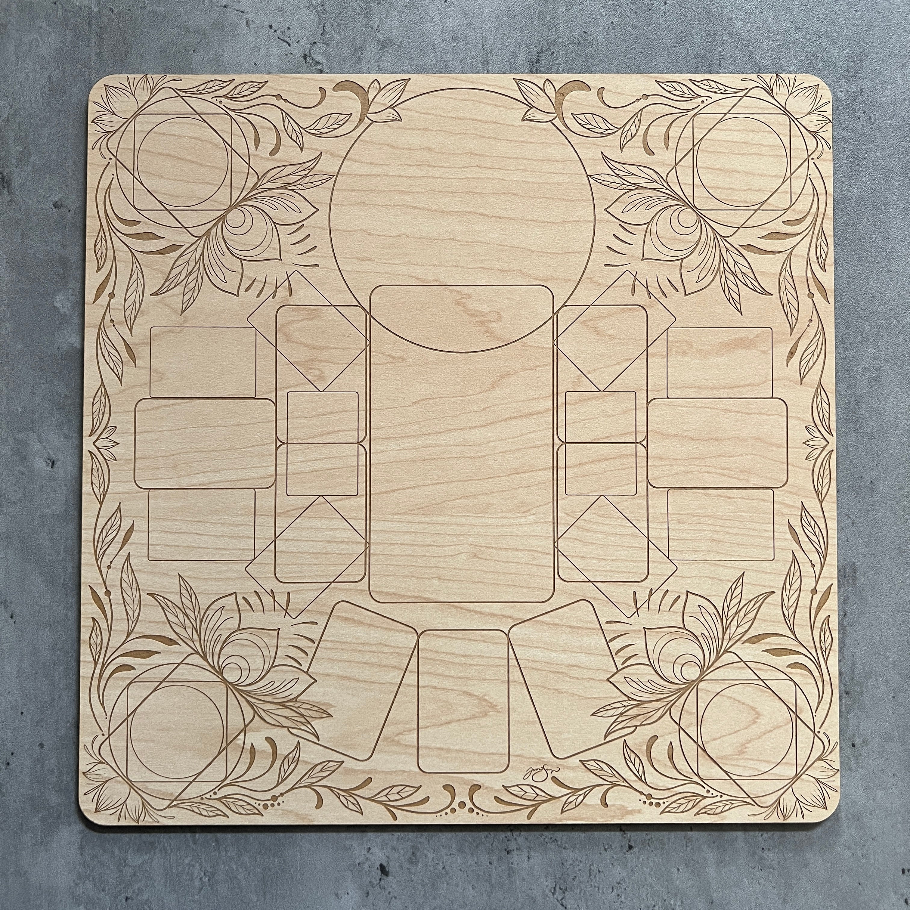 Lotus Tarot Tile Daily Casting Board by Jamie Sawyer| JamieSawyer336