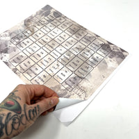 Grand Tableau- Horizontal 9x12 Tarot Casting Vinyl Sticker