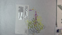Abstract Eyes stencil