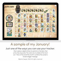 Tarot Tracker digital pdf