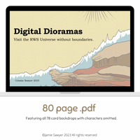 Dioramas digitales: Exploración RWS, PDF y stickers digitales