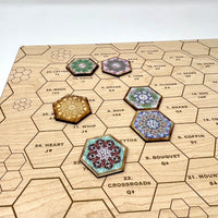The “Hive” Tableau- Hexagonal  Lenormand Tile Casting Board