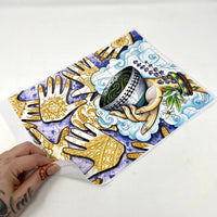 Henna Offering - 9x12 Tarot Casting Vinyl Sticker