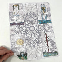 9x12 Tarot Casting Vinyl Sticker Book Inserts (Your Choice)