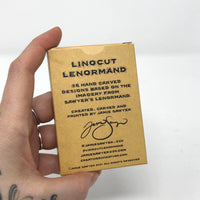 Linocut Lenormand Oracle Card Deck
