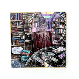 Enter the Study- Color Daily Tarot Casting Board