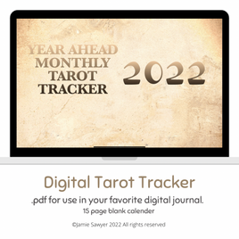 Tarot Tracker digital pdf