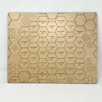 The “Hive” Tableau- Hexagonal  Lenormand Tile Casting Board