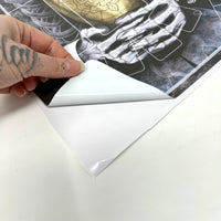 Death Card Tarot Casting: Large Vinyl Book Sticker