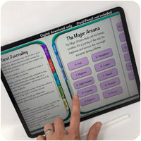Guide interactif numérique/journal pour le tarot Sawyers Path