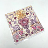 Love Torch Tarot Casting: Large Vinyl Book Sticker